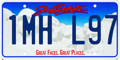 SD license plate 1MHL97