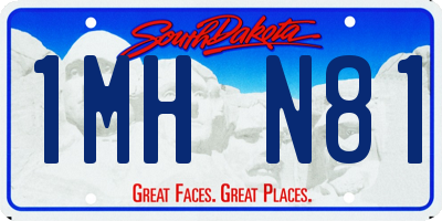 SD license plate 1MHN81