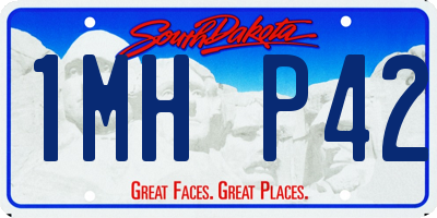 SD license plate 1MHP42
