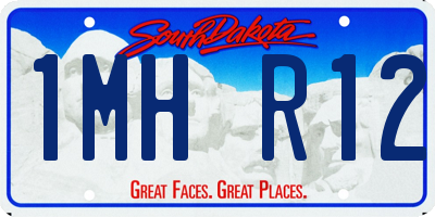 SD license plate 1MHR12