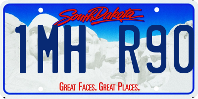 SD license plate 1MHR90