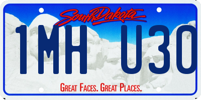 SD license plate 1MHU30