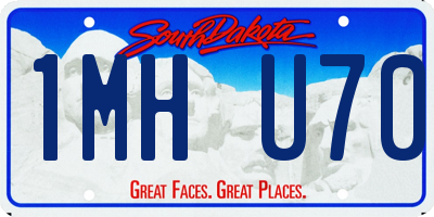 SD license plate 1MHU70
