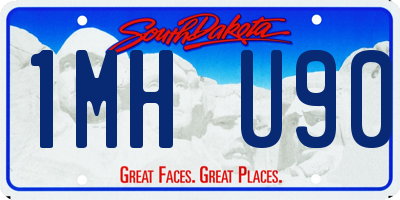 SD license plate 1MHU90