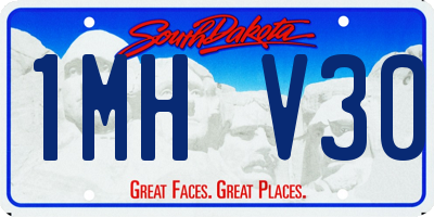 SD license plate 1MHV30