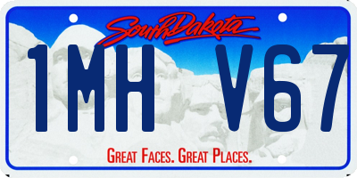 SD license plate 1MHV67