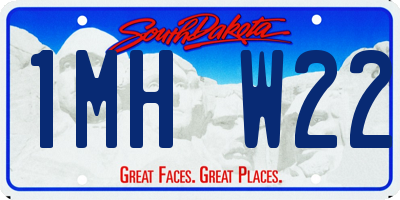 SD license plate 1MHW22
