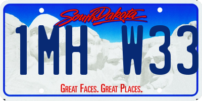 SD license plate 1MHW33
