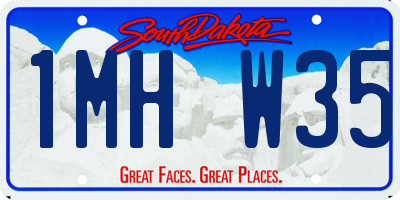 SD license plate 1MHW35