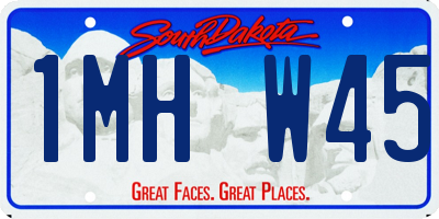 SD license plate 1MHW45