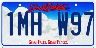 SD license plate 1MHW97