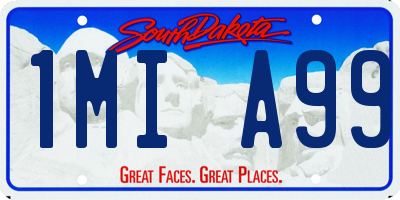 SD license plate 1MIA99