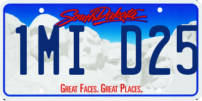 SD license plate 1MID25