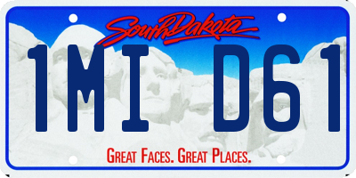 SD license plate 1MID61