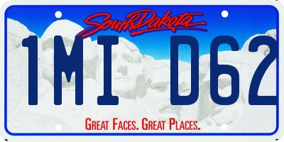 SD license plate 1MID62