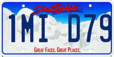 SD license plate 1MID79