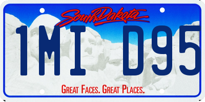 SD license plate 1MID95
