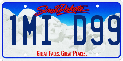 SD license plate 1MID99