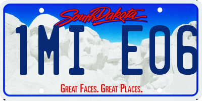 SD license plate 1MIE06