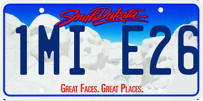 SD license plate 1MIE26