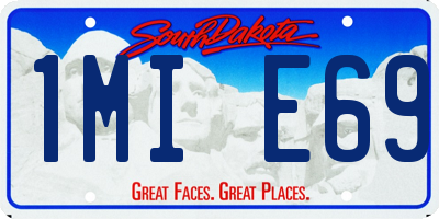 SD license plate 1MIE69