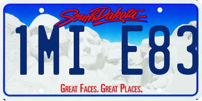 SD license plate 1MIE83