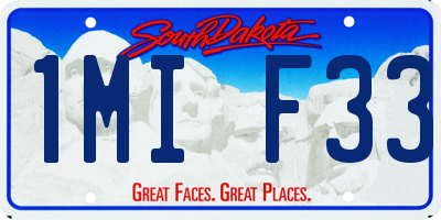 SD license plate 1MIF33