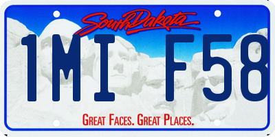SD license plate 1MIF58