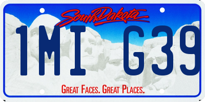 SD license plate 1MIG39