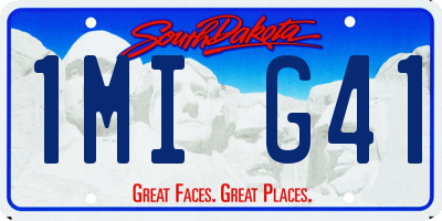 SD license plate 1MIG41