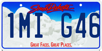 SD license plate 1MIG46