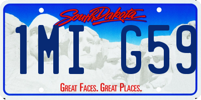 SD license plate 1MIG59