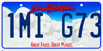 SD license plate 1MIG73