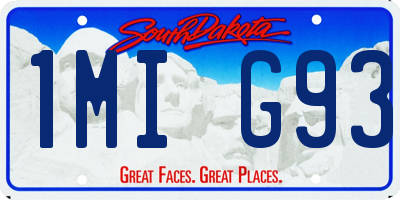 SD license plate 1MIG93