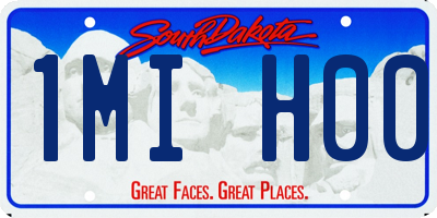 SD license plate 1MIH00