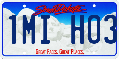 SD license plate 1MIH03