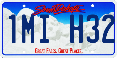 SD license plate 1MIH32