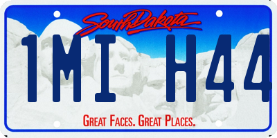 SD license plate 1MIH44