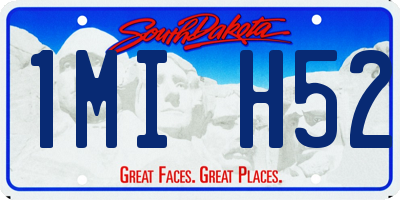 SD license plate 1MIH52