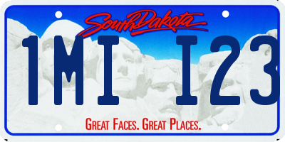 SD license plate 1MII23