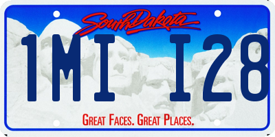 SD license plate 1MII28