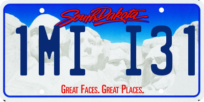SD license plate 1MII31