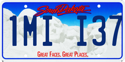 SD license plate 1MII37