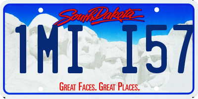 SD license plate 1MII57