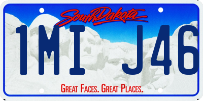 SD license plate 1MIJ46