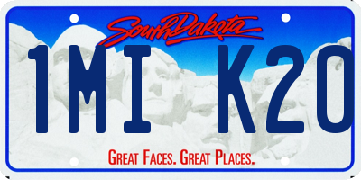 SD license plate 1MIK20