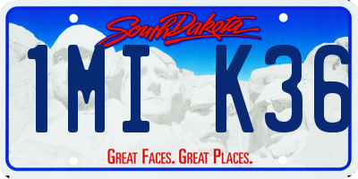 SD license plate 1MIK36
