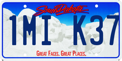 SD license plate 1MIK37