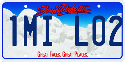 SD license plate 1MIL02