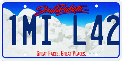 SD license plate 1MIL42